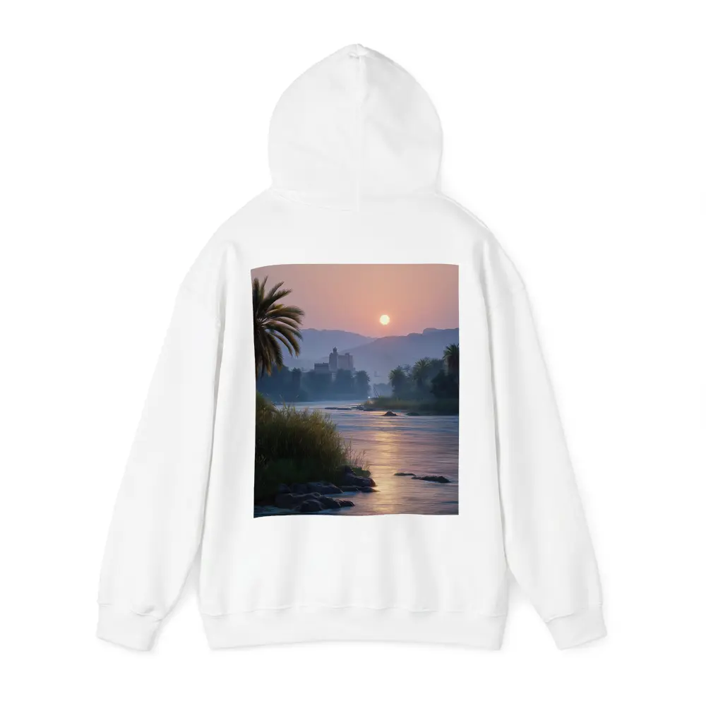 Nile River Sunset Egypt Ancient Temple – Hoodies
