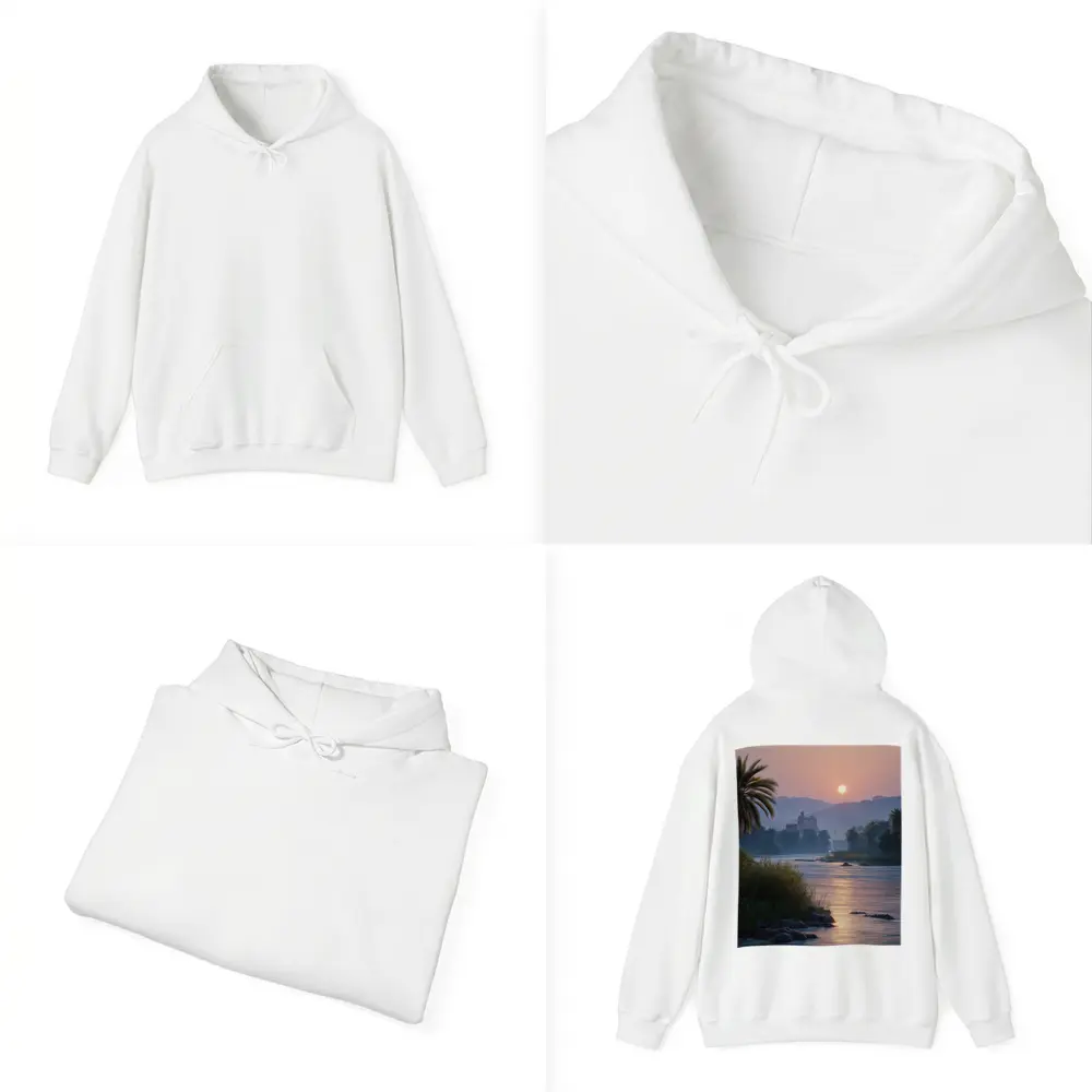 Nile River Sunset Egypt Ancient Temple – Hoodies