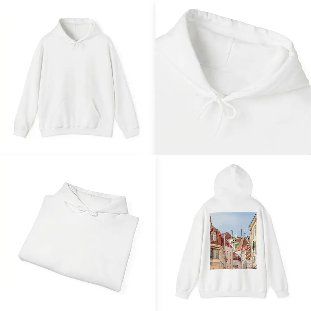 Tallinn Old Town Street Historic Buildings – Hoodies