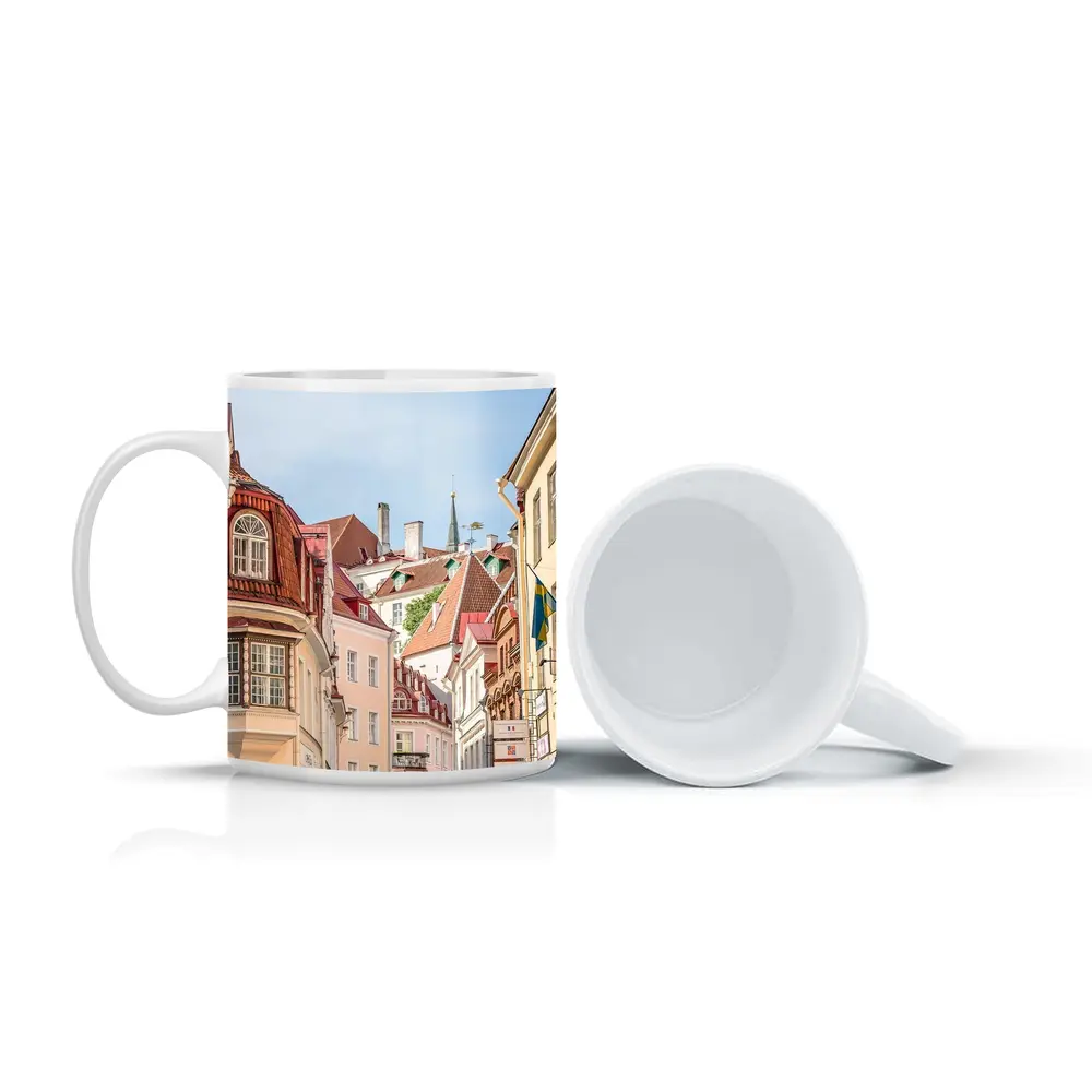 Tallinn Old Town Street Historic Buildings – Mugs