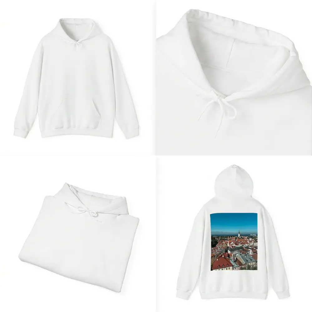 Tallinn Old Town Aerial View Baltic Sea – Hoodies