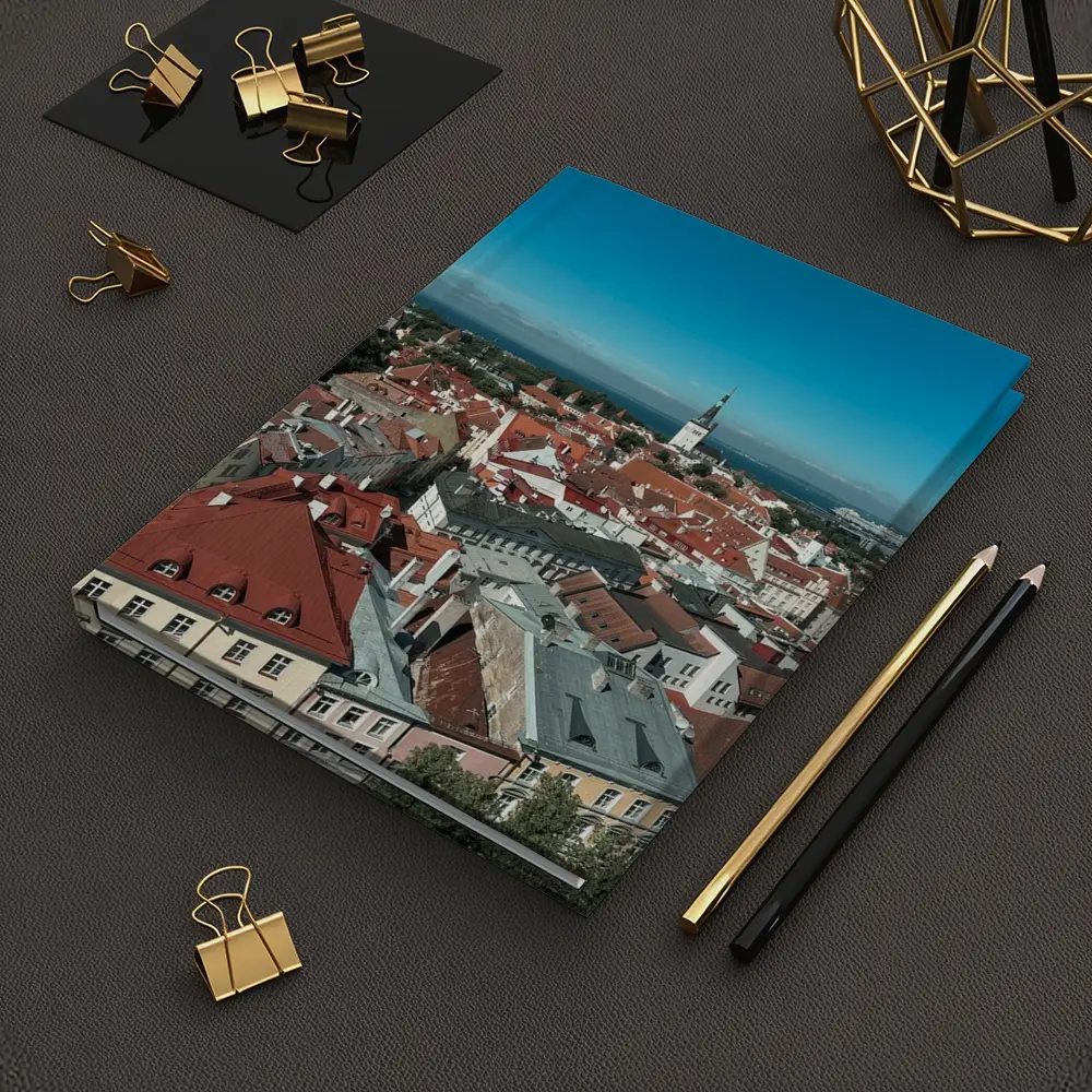 Tallinn Old Town Aerial View Baltic Sea – Notebooks