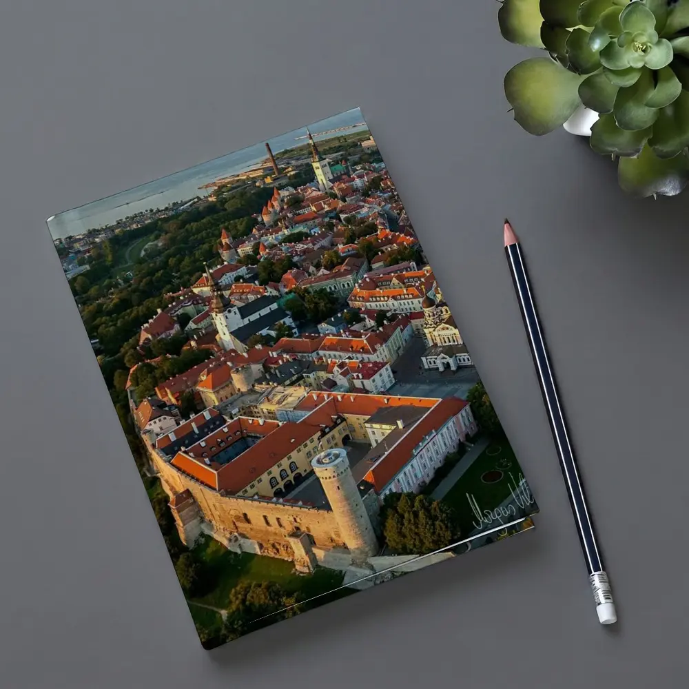 Tallinn Old Town Aerial View Estonia – Notebooks