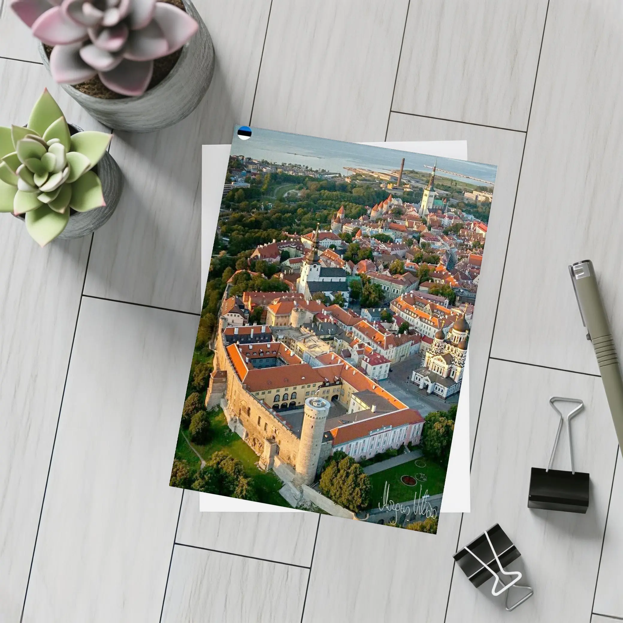 Tallinn Old Town Aerial View Estonia – Postcards