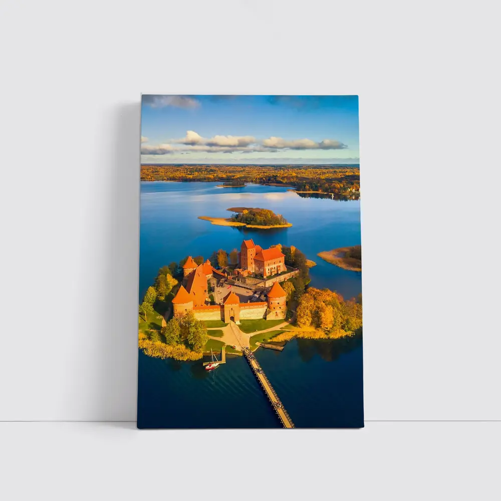 Trakai Island Castle Aerial Lake View – Wall Art