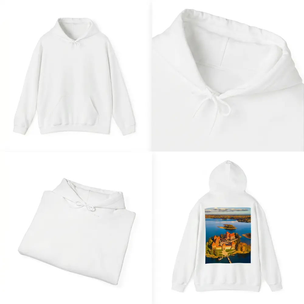 Trakai Island Castle Aerial Lake View – Hoodies