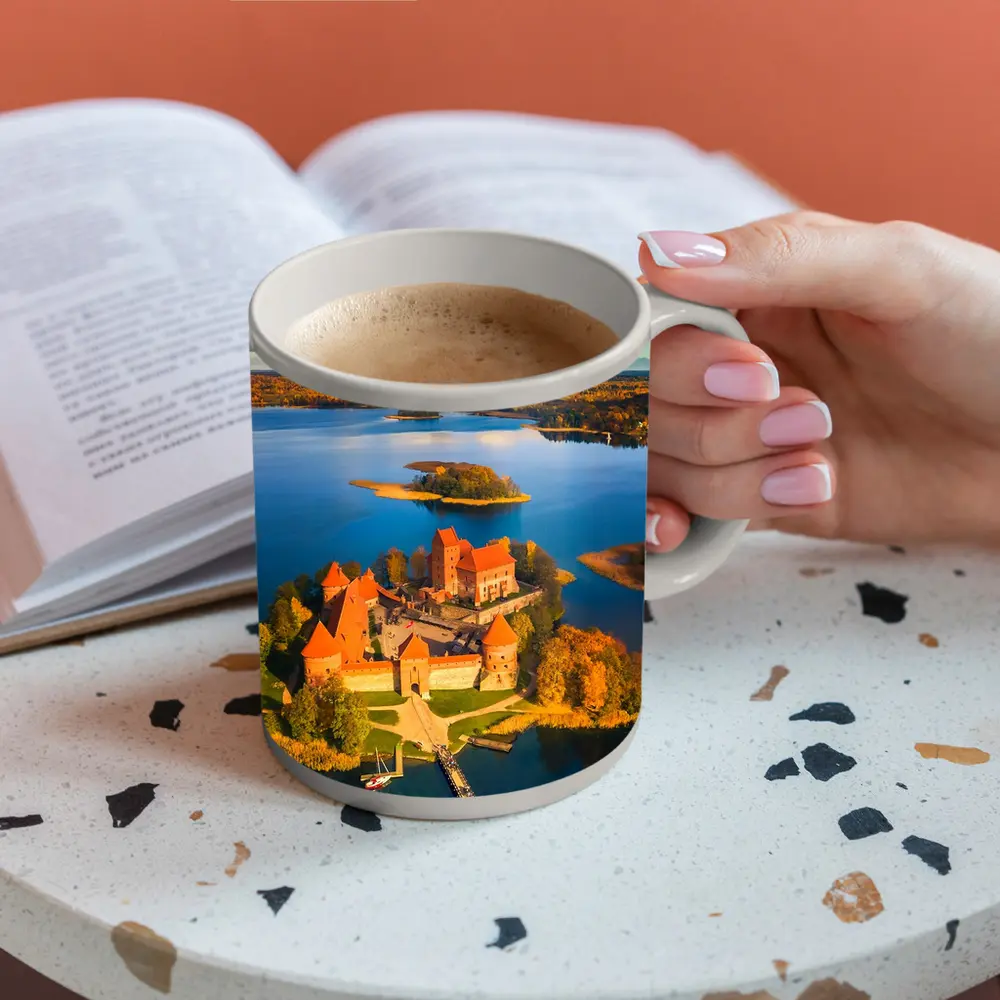 Trakai Island Castle Aerial Lake View – Mugs