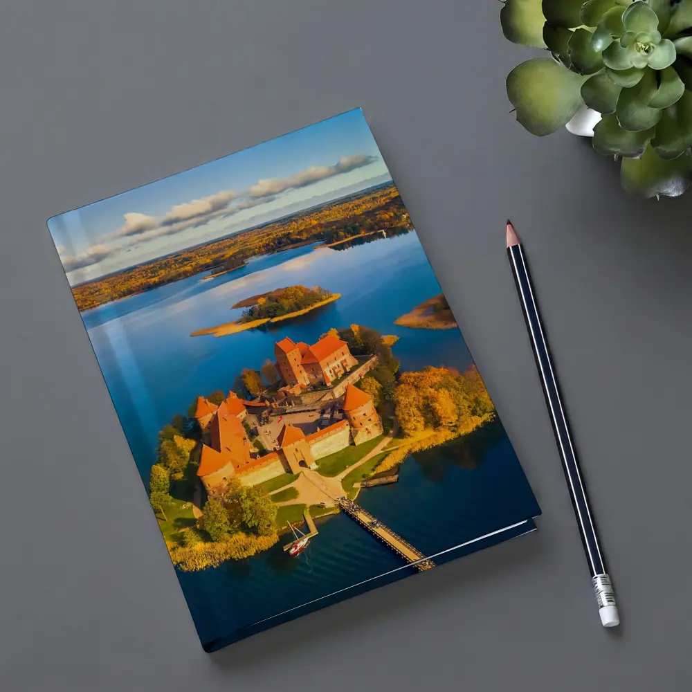Trakai Island Castle Aerial Lake View – Notebooks