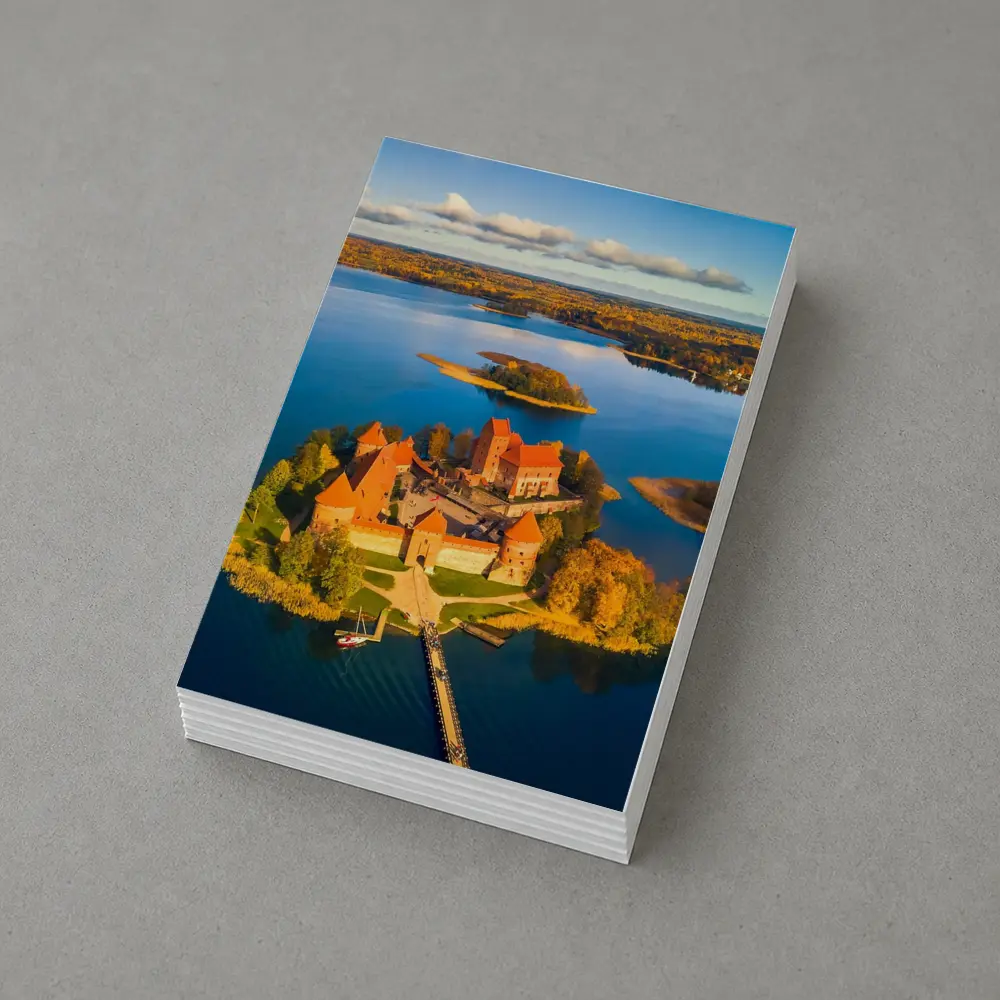 Trakai Island Castle Aerial Lake View – Postcards