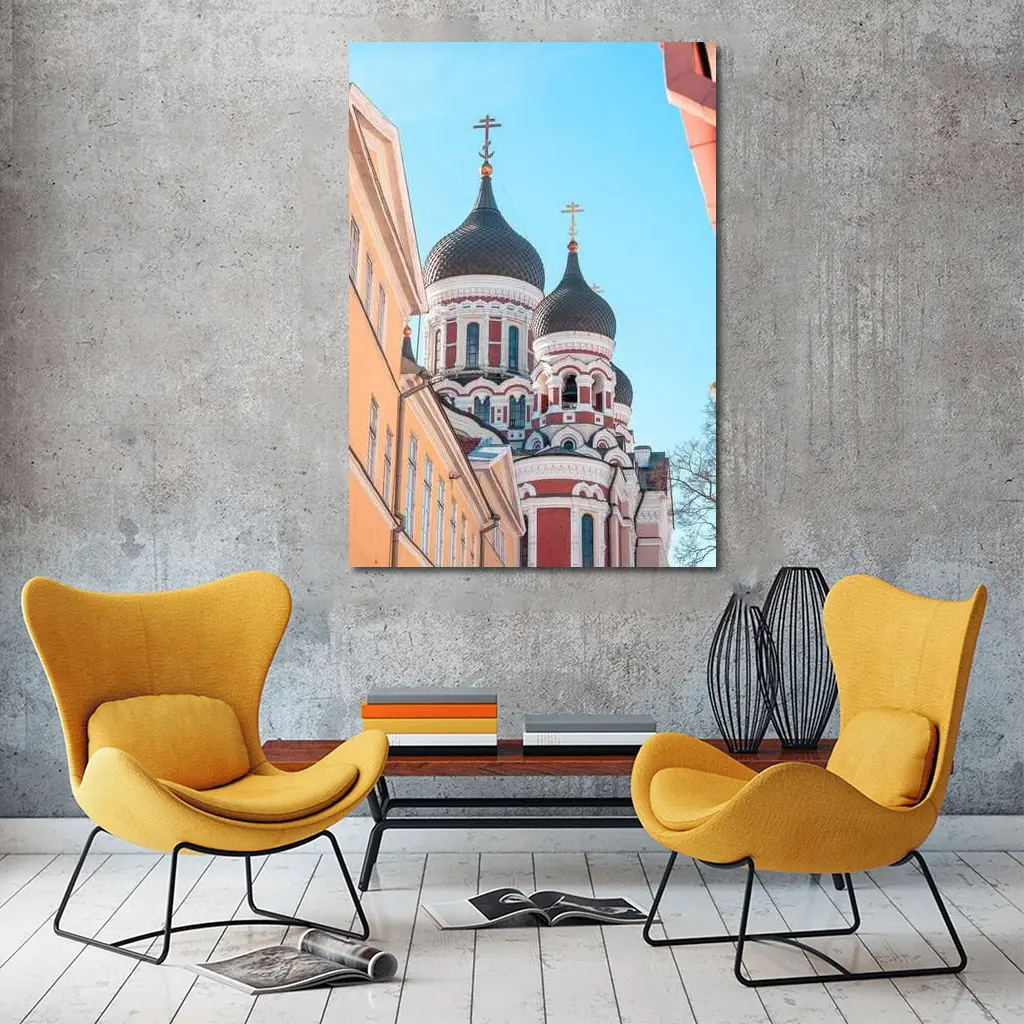 Alexander Nevsky Cathedral Tallinn Blue Sky – Wall Art