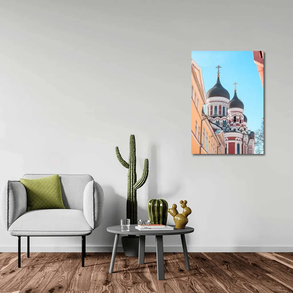 Alexander Nevsky Cathedral Tallinn Blue Sky – Wall Art