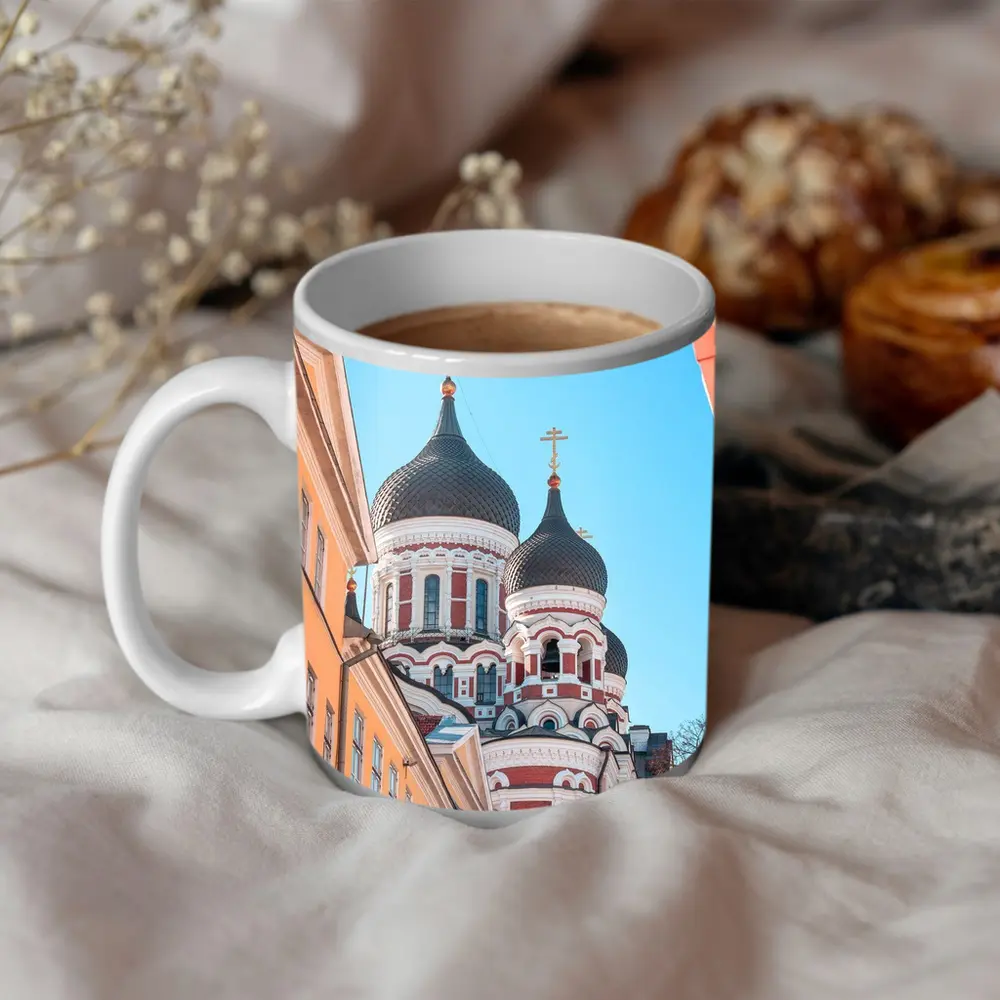 Alexander Nevsky Cathedral Tallinn Blue Sky – Mugs