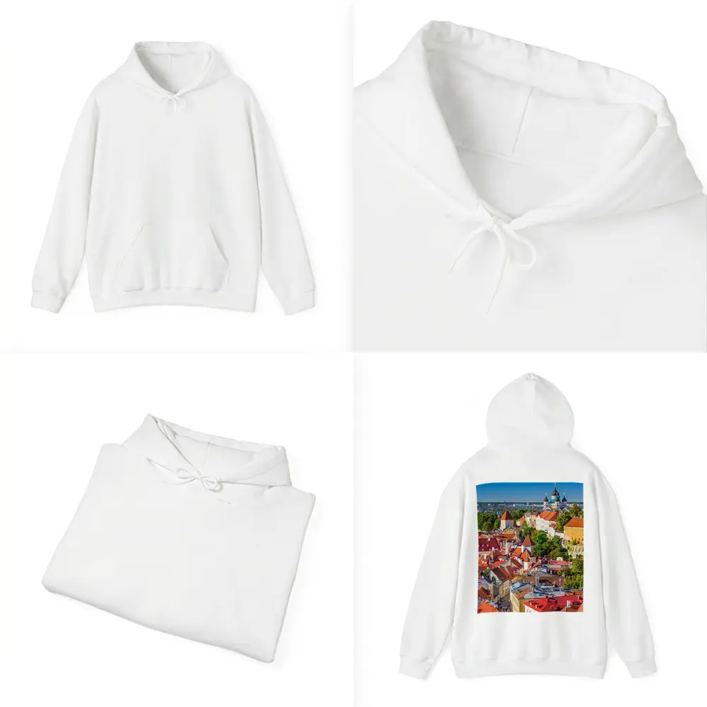 Tallinn Old Town Aerial View Estonia – Hoodies