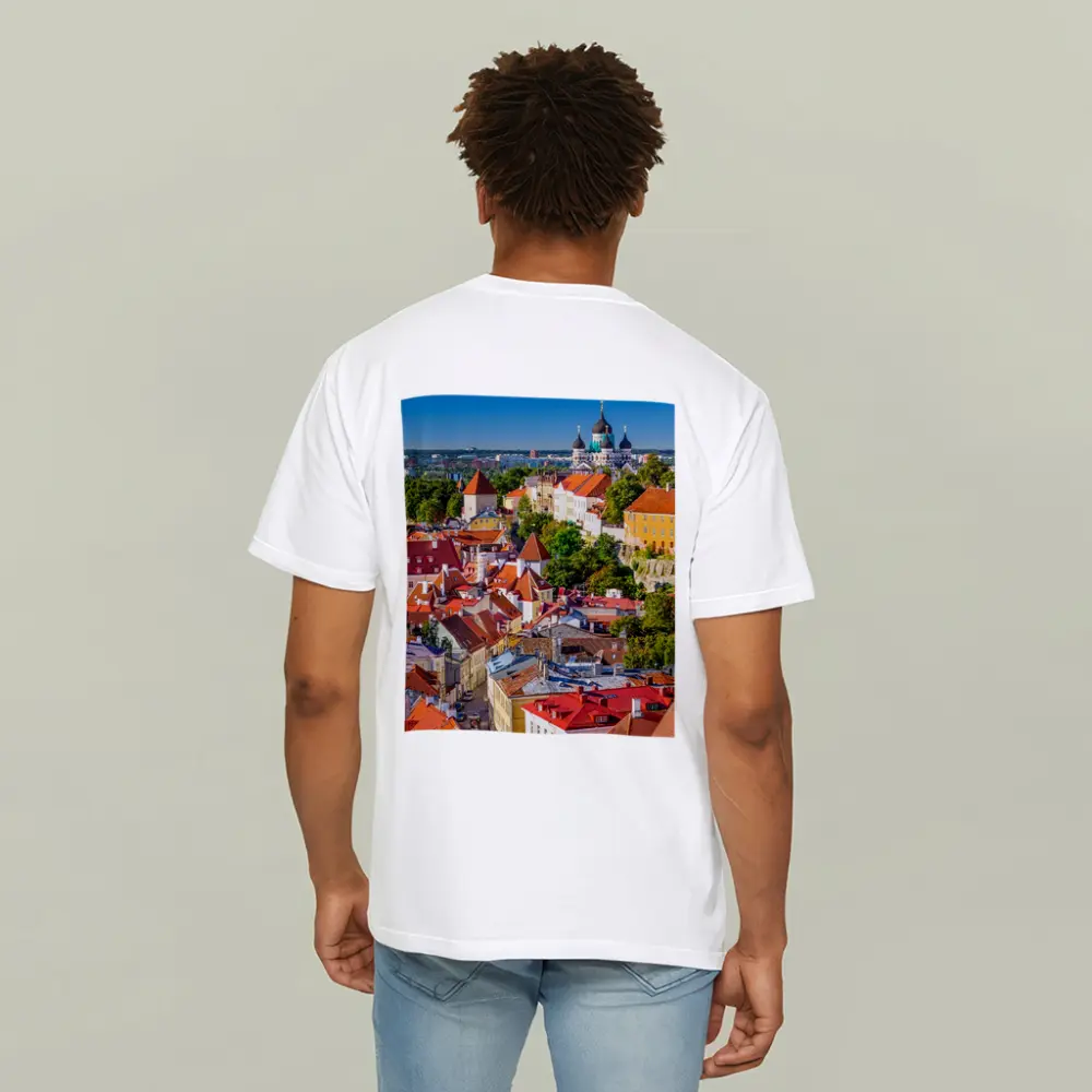 Tallinn Old Town Aerial View Estonia – T-Shirts