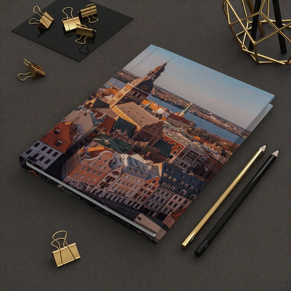 Riga Old Town Cathedral Aerial City View – Notebooks