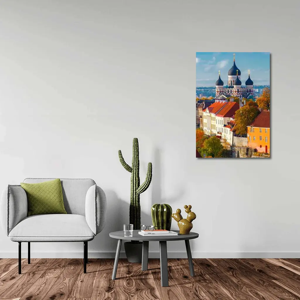 Tallinn Old Town Alexander Nevsky Cathedral Autumn – Wall Art