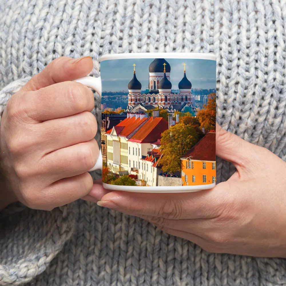 Tallinn Old Town Alexander Nevsky Cathedral Autumn – Mugs