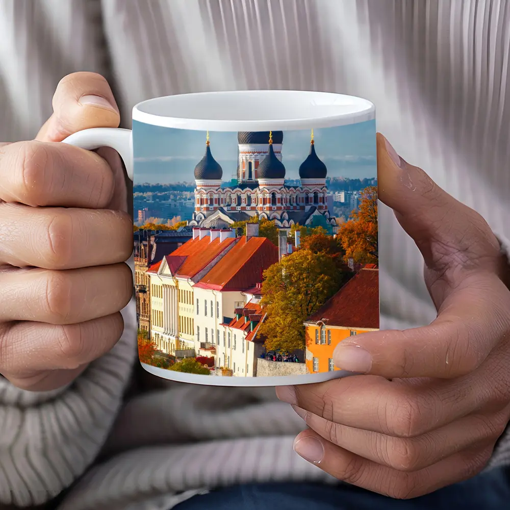 Tallinn Old Town Alexander Nevsky Cathedral Autumn – Mugs