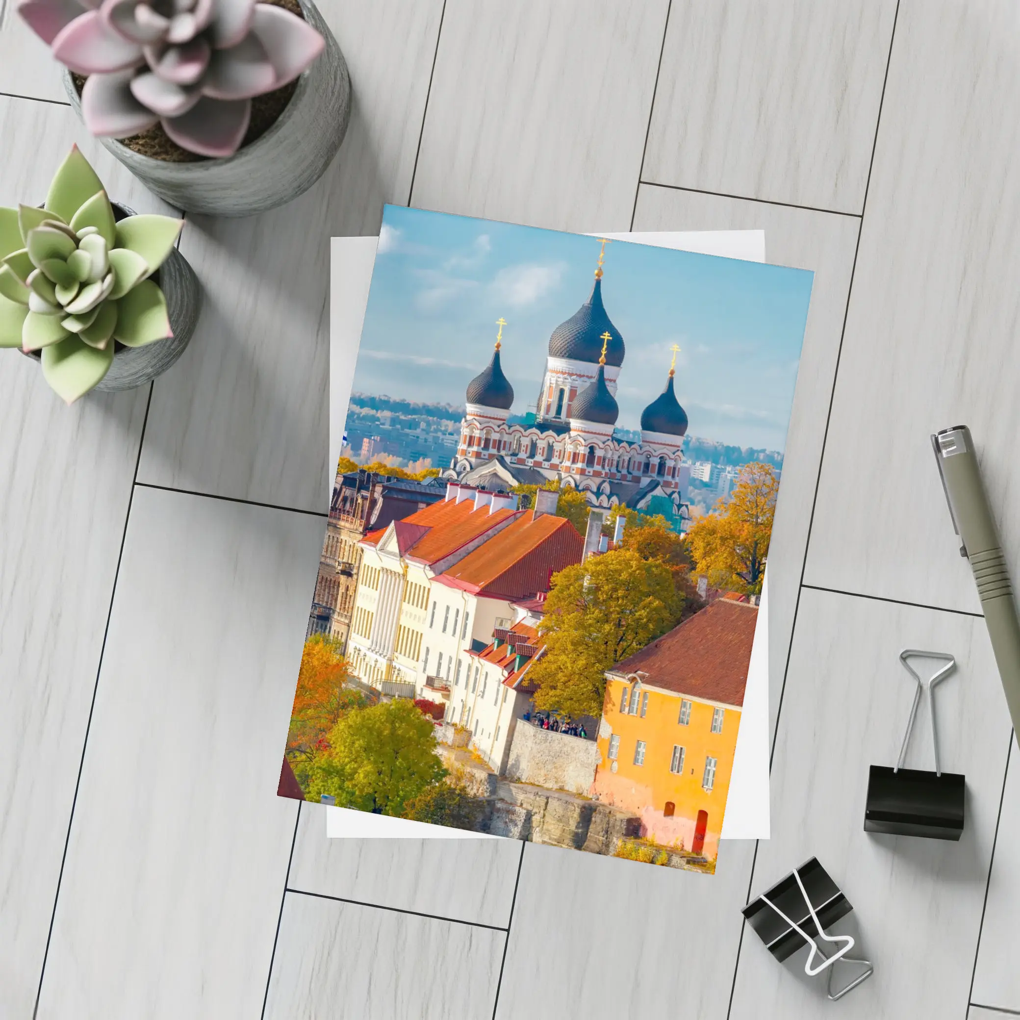 Tallinn Old Town Alexander Nevsky Cathedral Autumn – Postcards