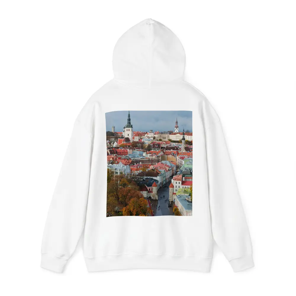 Tallinn Old Town Aerial Autumn City View – Hoodies