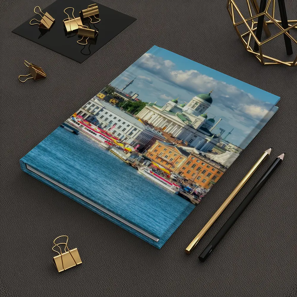 Helsinki Cathedral Harbor Waterfront City View – Notebooks