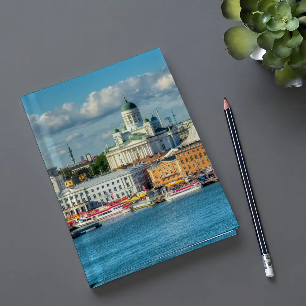 Helsinki Cathedral Harbor Waterfront City View – Notebooks