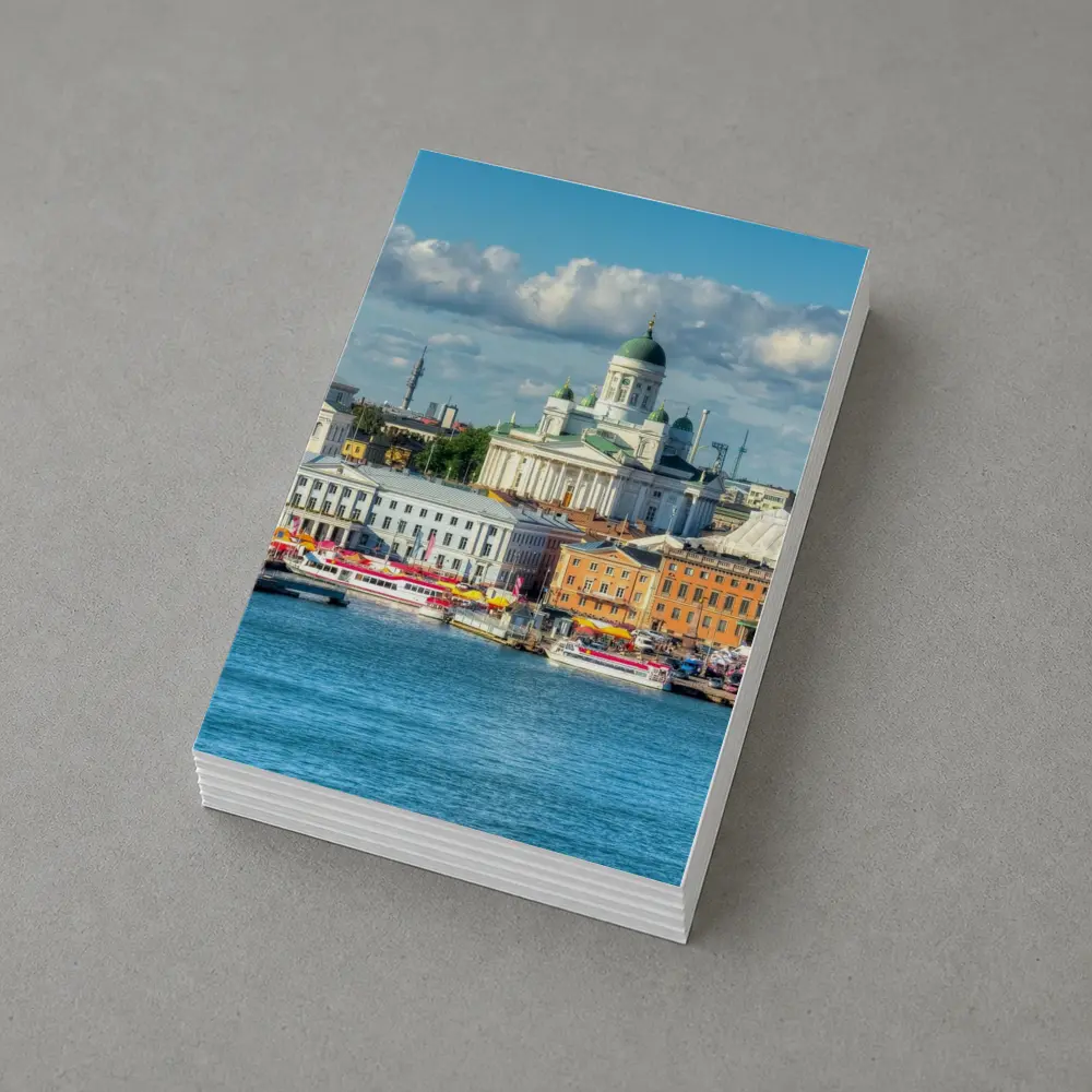 Helsinki Cathedral Harbor Waterfront City View – Postcards
