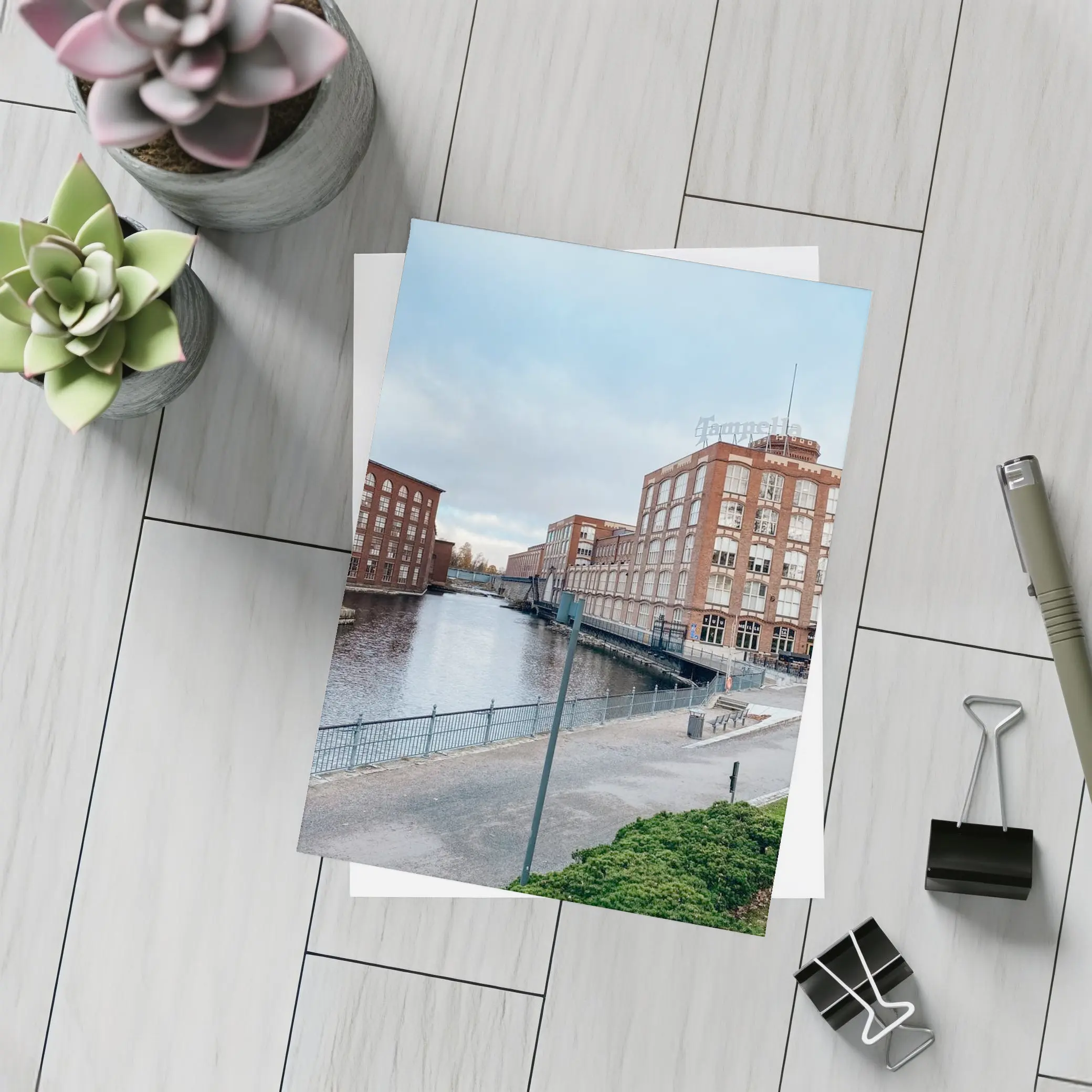 Tampere Finland Industrial Canal Brick Buildings – Postcards