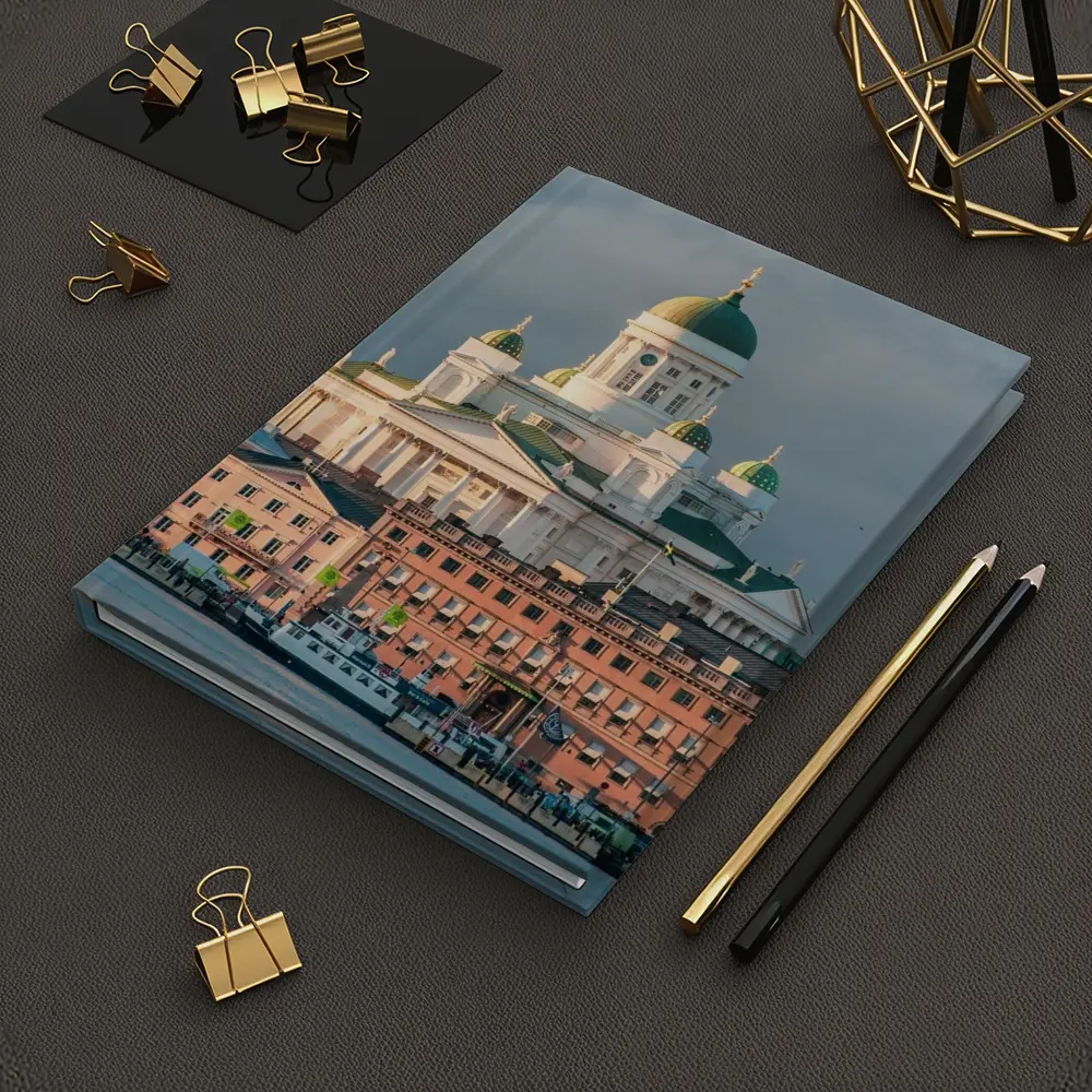 Helsinki Cathedral Green Domes Harbor View – Notebooks