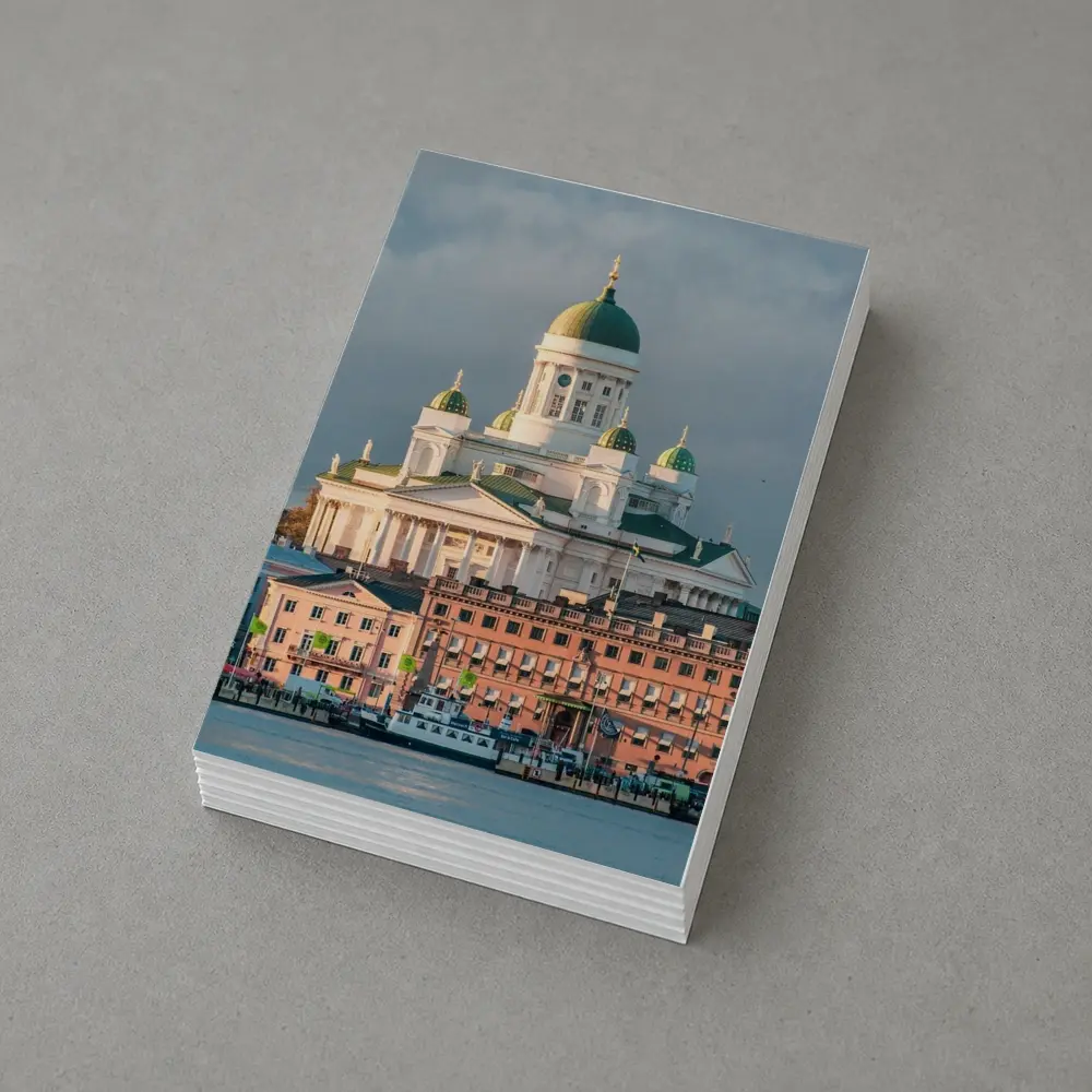 Helsinki Cathedral Green Domes Harbor View – Postcards