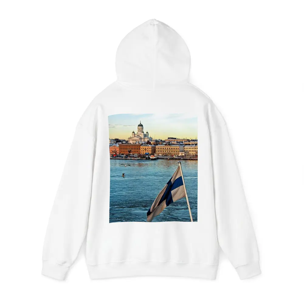 Helsinki Cathedral Finland Flag Harbor View – Hoodies