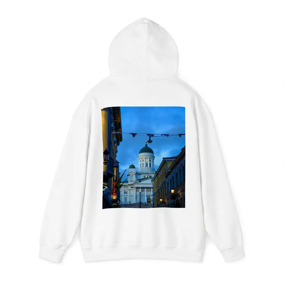 Helsinki Cathedral Green Dome Blue Dusk – Hoodies