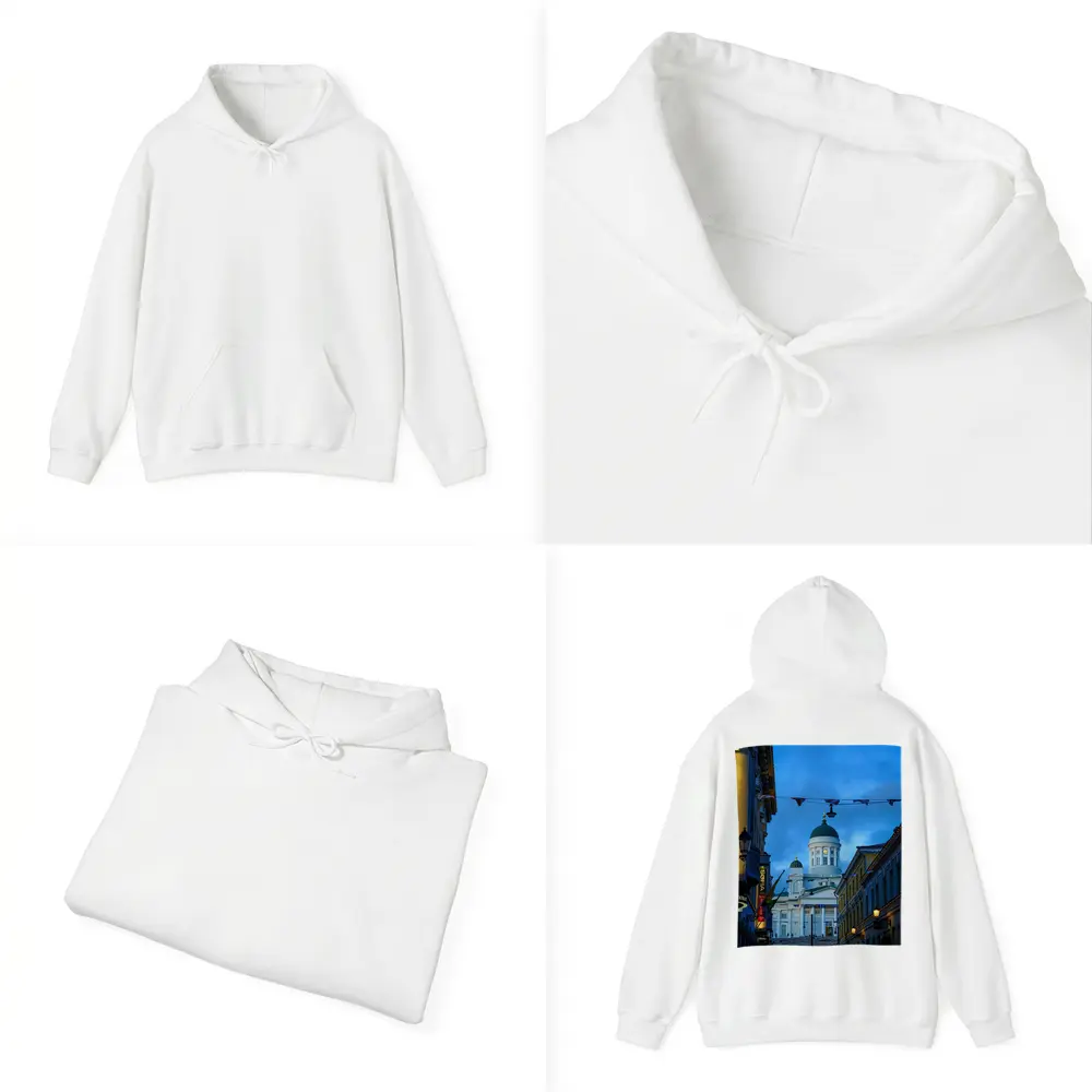 Helsinki Cathedral Green Dome Blue Dusk – Hoodies