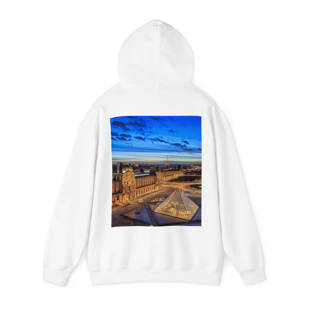 Louvre Museum Paris Eiffel Tower Dusk – Hoodies
