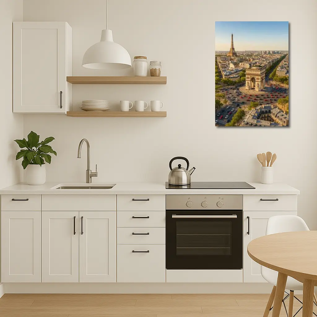 Arc de Triomphe Paris Aerial City View – Wall Art