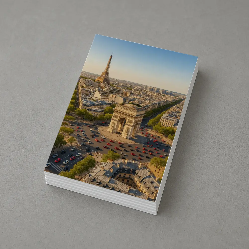 Arc de Triomphe Paris Aerial City View – Postcards