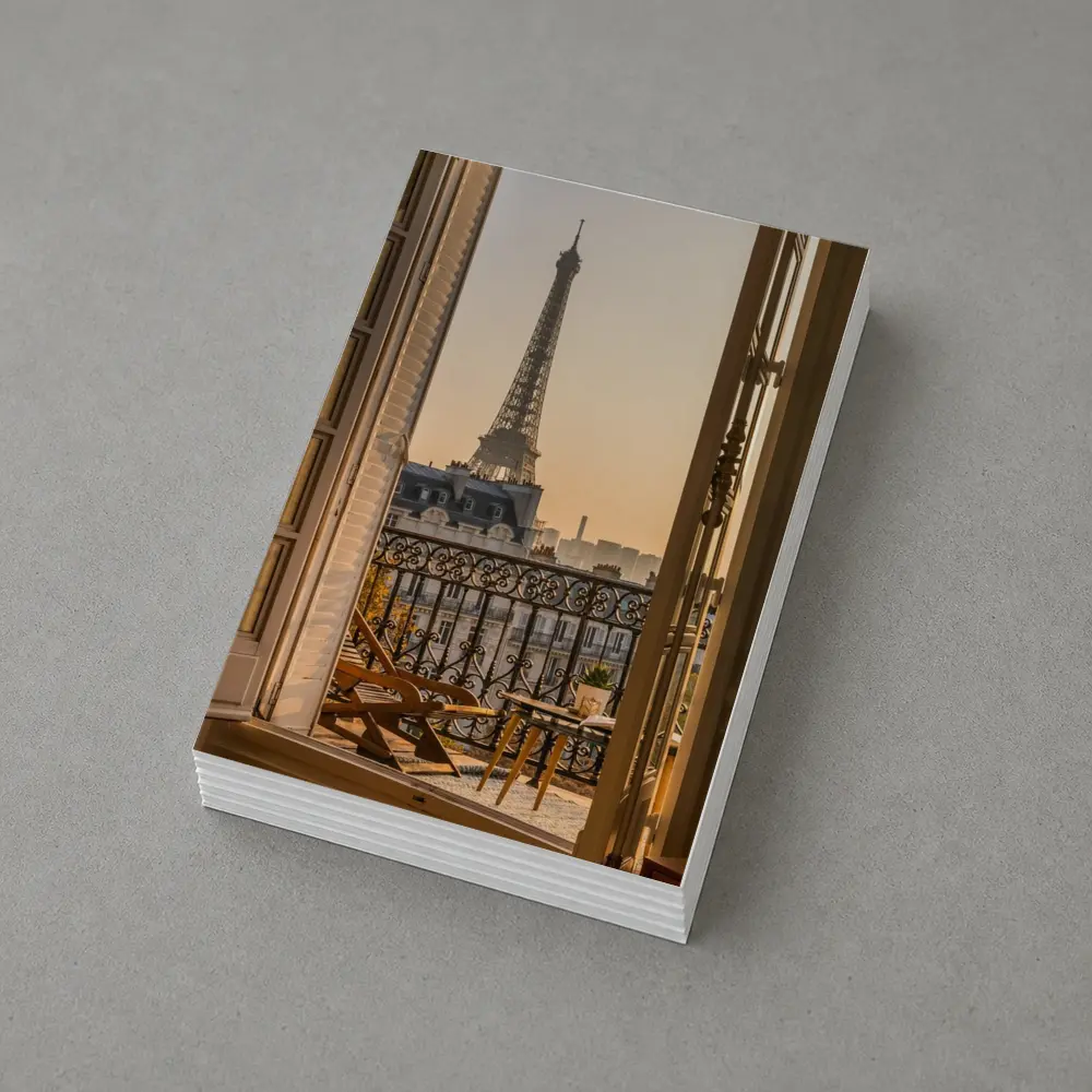 Eiffel Tower View From Paris Balcony – Postcards