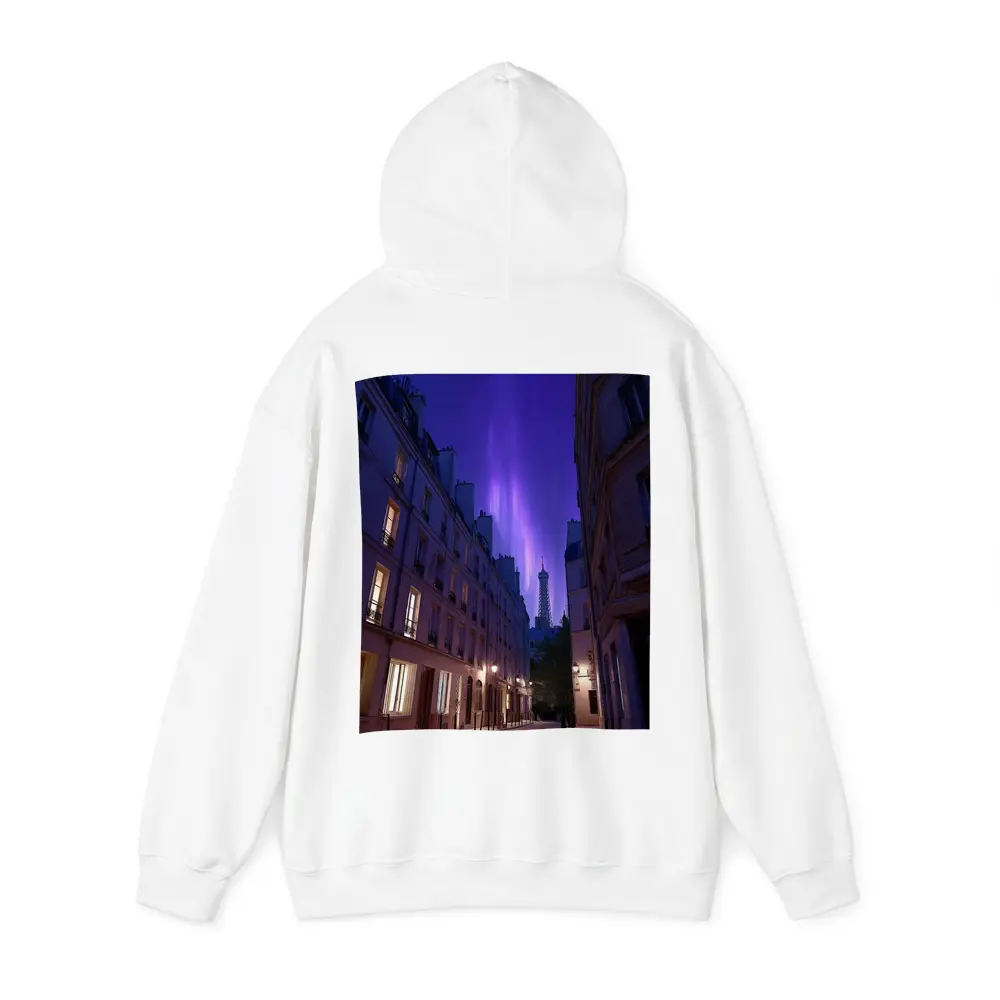 Eiffel Tower Paris Purple Night Sky Street – Hoodies