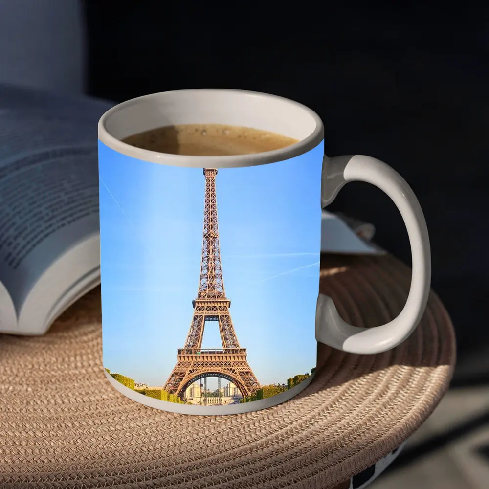 Eiffel Tower Paris Blue Sky Green Gardens – Mugs