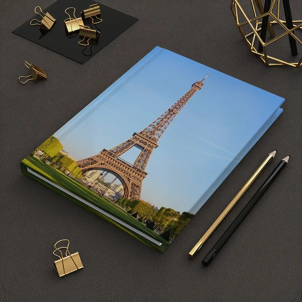 Eiffel Tower Paris Blue Sky Green Gardens – Notebooks