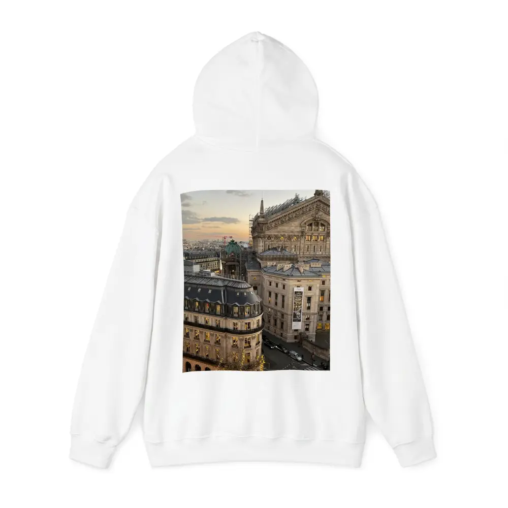 Paris Opera House Rooftop View At Sunset – Hoodies