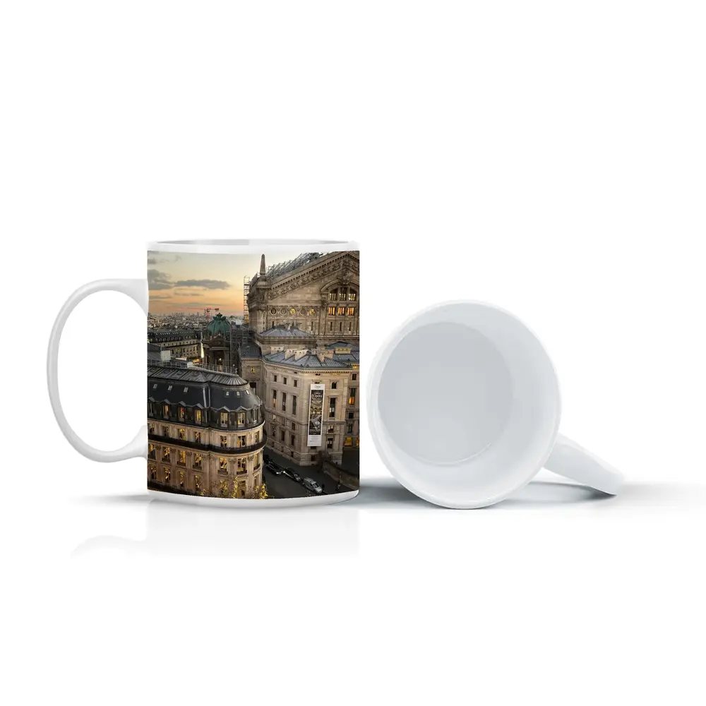 Paris Opera House Rooftop View At Sunset – Mugs