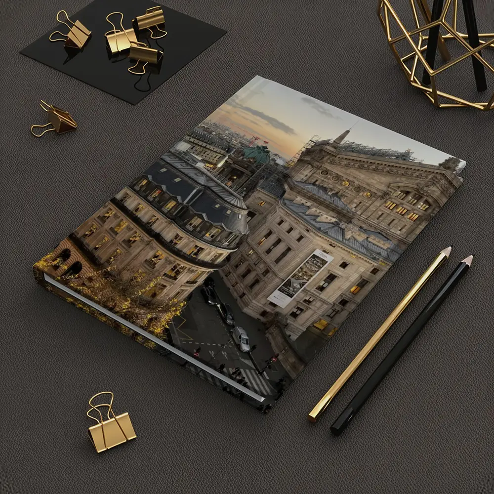 Paris Opera House Rooftop View At Sunset – Notebooks