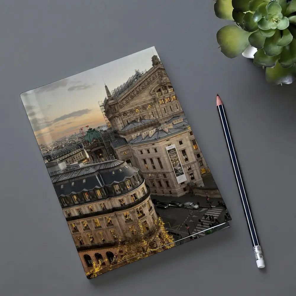 Paris Opera House Rooftop View At Sunset – Notebooks
