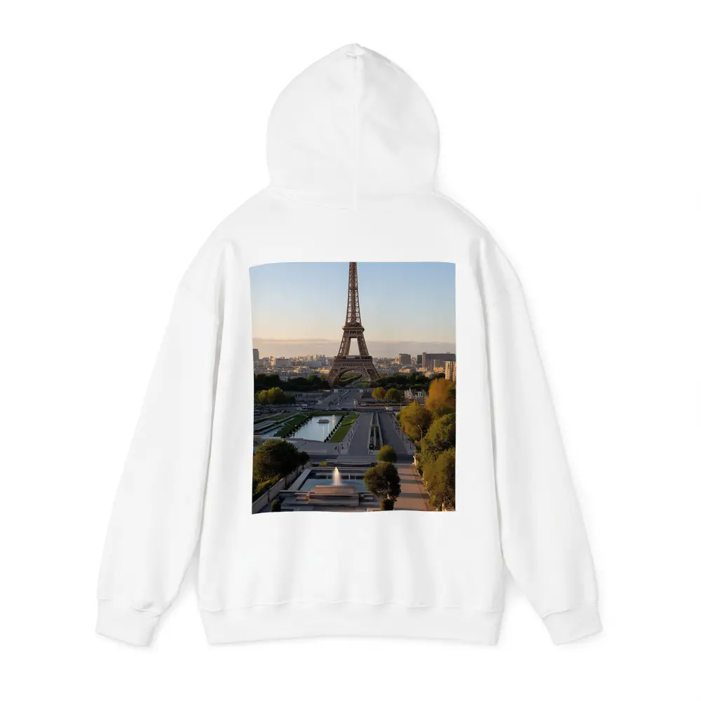Eiffel Tower Paris City Skyline Golden Hour – Hoodies