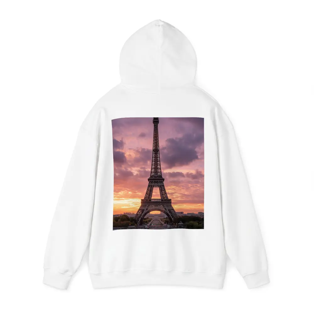 Eiffel Tower Paris Sunset Purple Sky – Hoodies