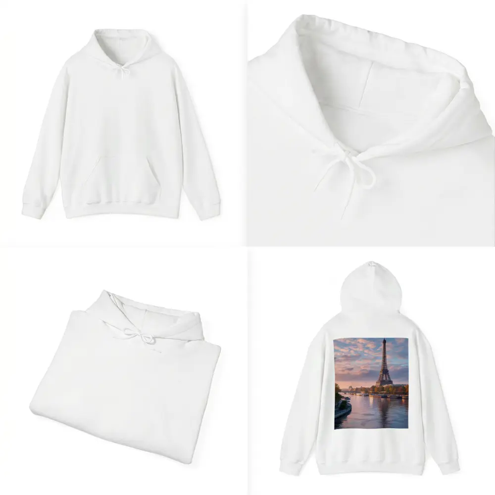 Eiffel Tower Paris Seine River Sunset – Hoodies