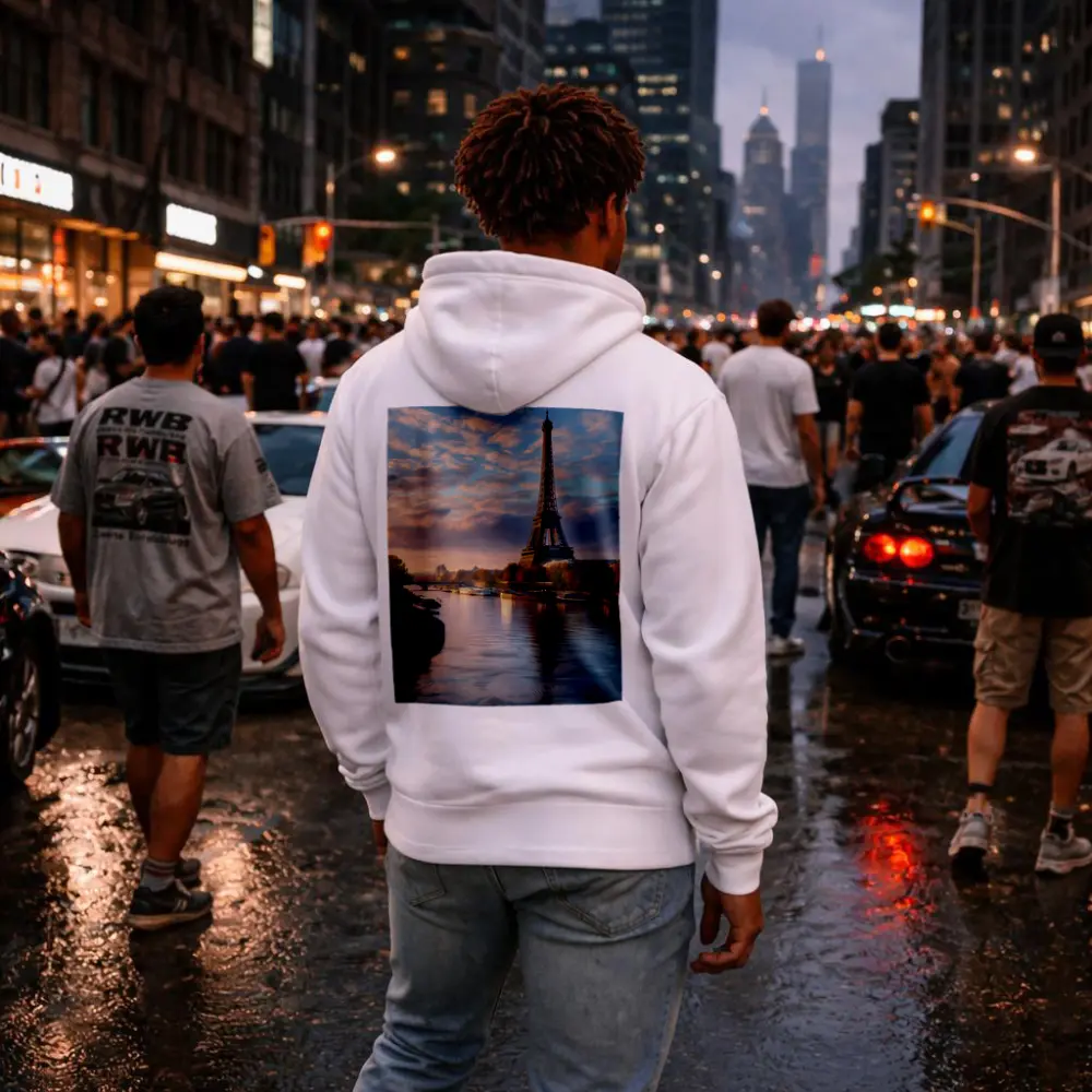 Eiffel Tower Paris Seine River Sunset – Hoodies