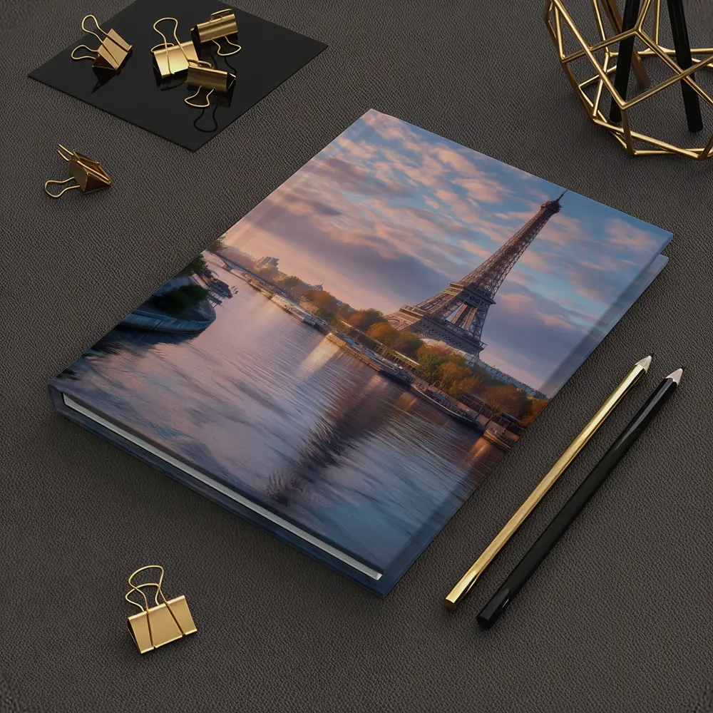 Eiffel Tower Paris Seine River Sunset – Notebooks