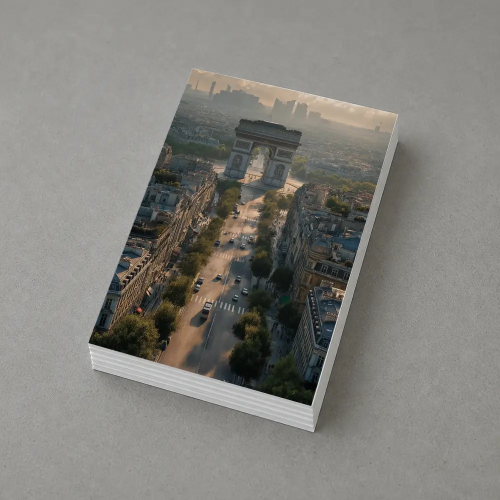 Arc de Triomphe Paris Aerial City View – Postcards